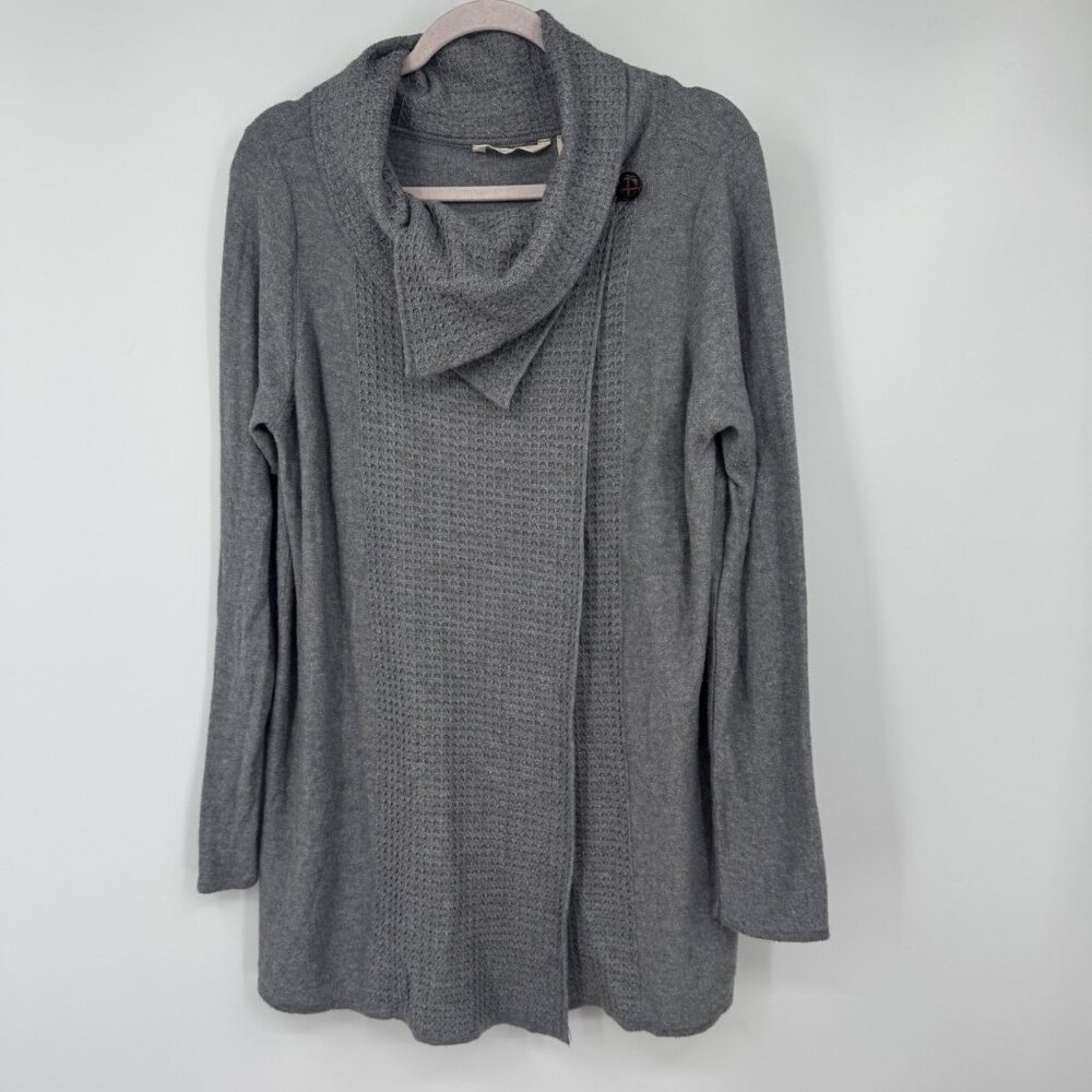 Soft Surroundings Miranda Wrap Cardigan Sweater woman’s size Large gray